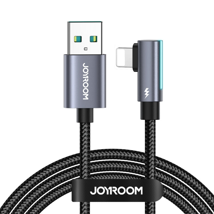 JOYROOM S-AL012A17 2.4A USB to 8 Pin Elbow Fast Charging Data Cable, Length: