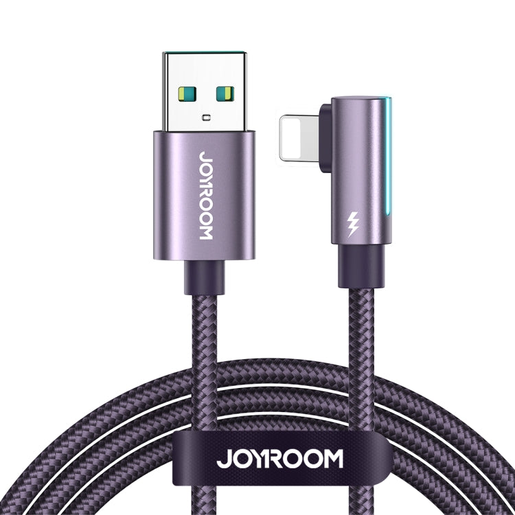 JOYROOM S-AL012A17 2.4A USB to 8 Pin Elbow Fast Charging Data Cable, Length: