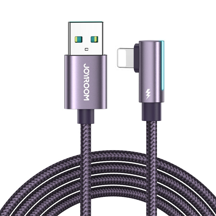 JOYROOM S-AL012A17 2.4A USB to 8 Pin Elbow Fast Charging Data Cable, Length: