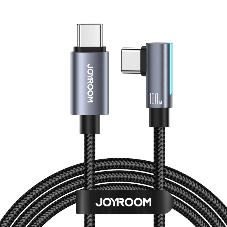 JOYROOM S-CC100A17 100W USB-C/Type-C to USB-C/Type-C Elbow Fast Charging Data Cable, Length: