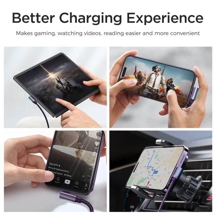 JOYROOM S-CL020A17 20W USB-C/Type-C to 8 Pin Elbow Fast Charging Data Cable, Length: