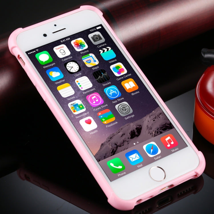 For iPhone 6 / 6s Four-Corner Shockproof Glitter Powder Acrylic + TPU Protective Case