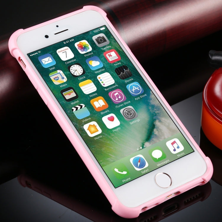 For iPhone SE 2022 / SE 2020 / 8 / 7 Four-Corner Shockproof Glitter Powder Acrylic + TPU Protective Case