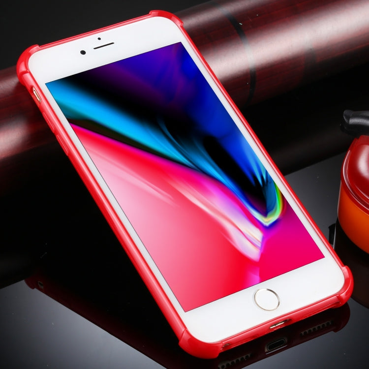 For iPhone 8 Plus / 7 Plus Four-Corner Shockproof Glitter Powder Acrylic + TPU Protective Case