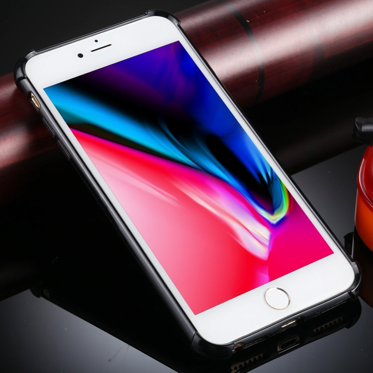 For iPhone 8 Plus / 7 Plus Four-Corner Shockproof Glitter Powder Acrylic + TPU Protective Case