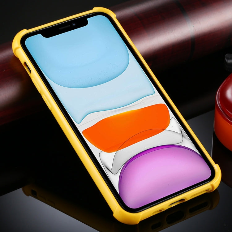 For iPhone 11 Four-Corner Shockproof Glitter Powder Acrylic + TPU Protective Case