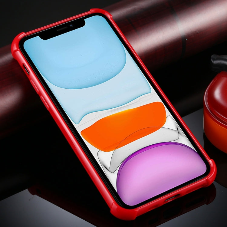 For iPhone 11 Four-Corner Shockproof Glitter Powder Acrylic + TPU Protective Case