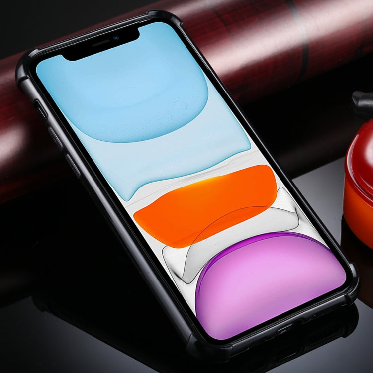 For iPhone 11 Four-Corner Shockproof Glitter Powder Acrylic + TPU Protective Case