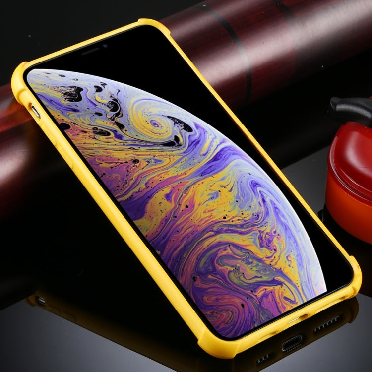 For iPhone X / XS Four-Corner Shockproof Glitter Powder Acrylic + TPU Protective Case