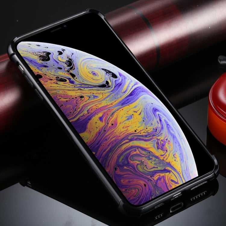 For iPhone X / XS Four-Corner Shockproof Glitter Powder Acrylic + TPU Protective Case