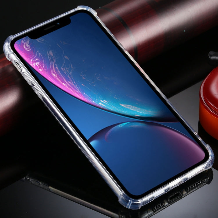 For iPhone XR Four-Corner Shockproof Glitter Powder Acrylic + TPU Protective Case