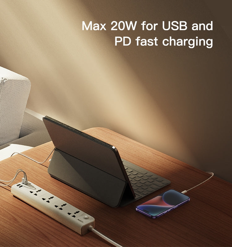 Yesido MC-18 PD 20W + QC 3.0 3250W High Power Fast Charging Socket(EU Plug)