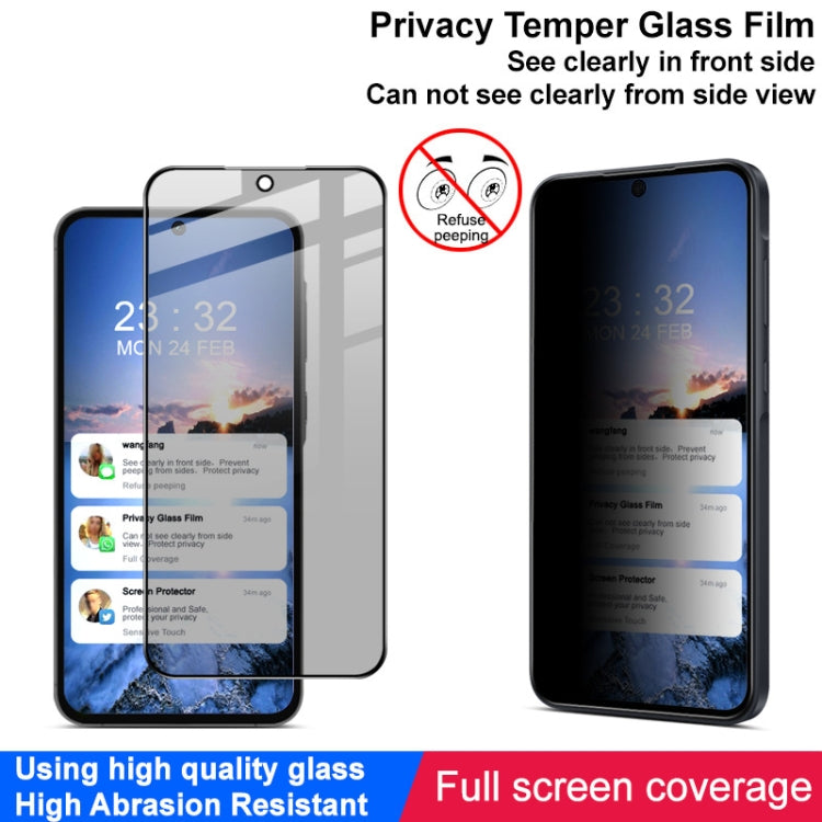 For Samsung Galaxy A35 5G / A55 5G imak HD Full Screen Anti-spy Tempered Glass Protective Film