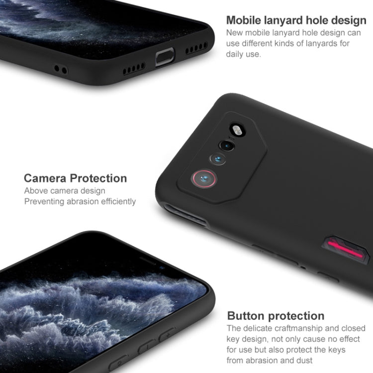 For Asus ROG Phone 7 IMAK UC-3 Series Shockproof Frosted TPU Phone Case(Black)