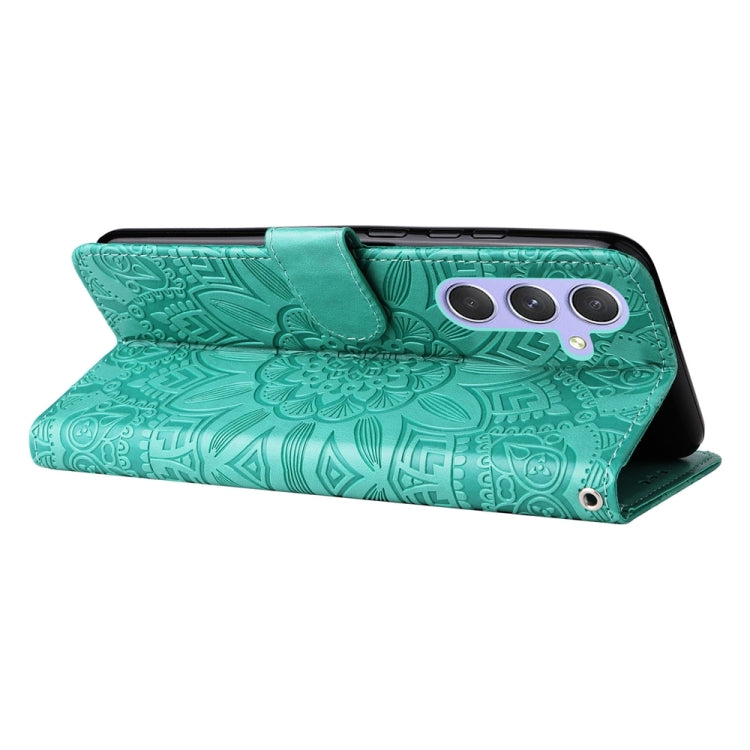 For Samsung Galaxy M54 5G Embossed Sunflower Leather Phone Case