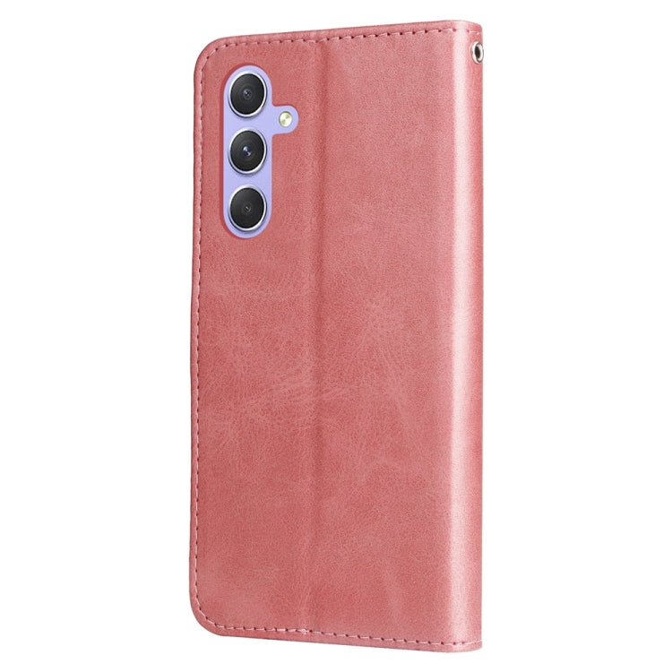 For Samsung Galaxy M54 5G Calf Texture Zipper Leather Phone Case