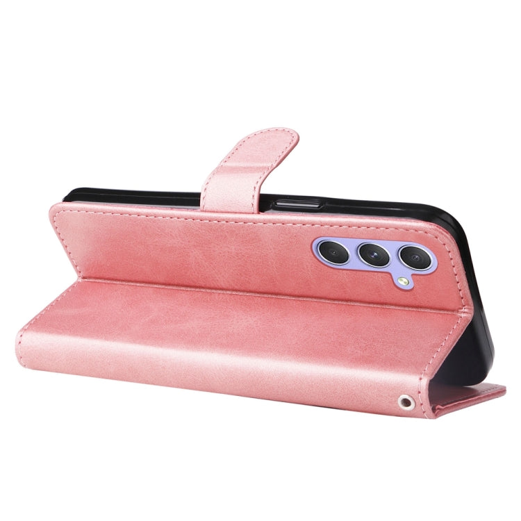For Samsung Galaxy M54 5G Calf Texture Zipper Leather Phone Case