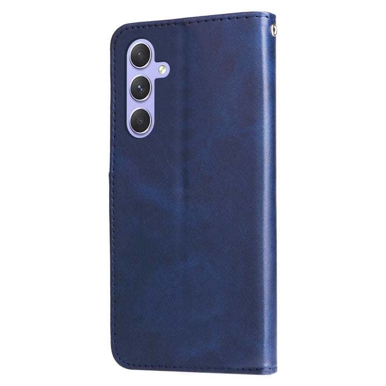 For Samsung Galaxy M54 5G Calf Texture Zipper Leather Phone Case