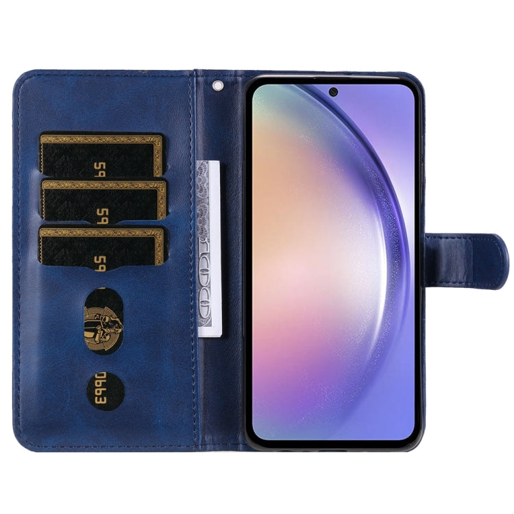 For Samsung Galaxy M54 5G Calf Texture Zipper Leather Phone Case