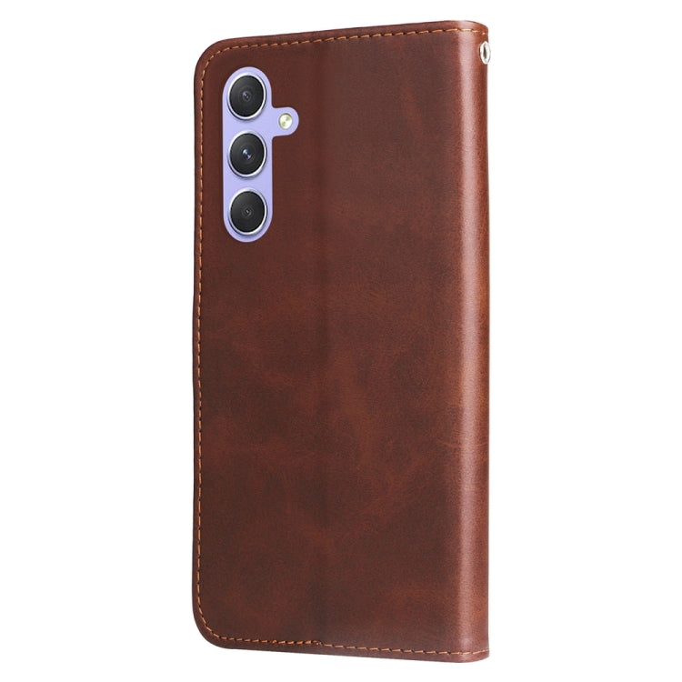 For Samsung Galaxy M54 5G Calf Texture Zipper Leather Phone Case