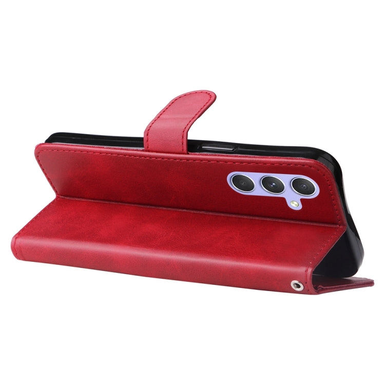 For Samsung Galaxy M54 5G Calf Texture Zipper Leather Phone Case