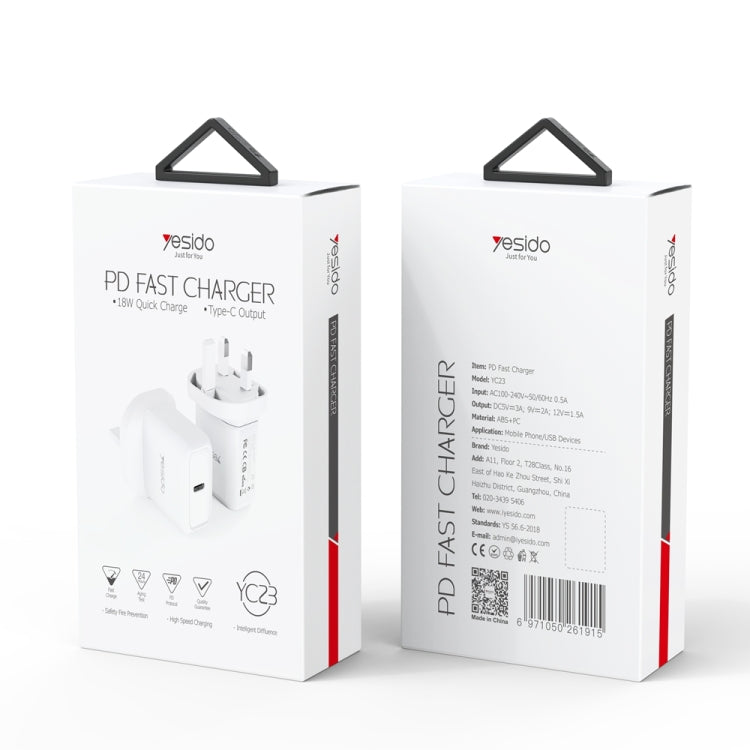 Yesido YC-23 PD 20W Travel Fast Charger