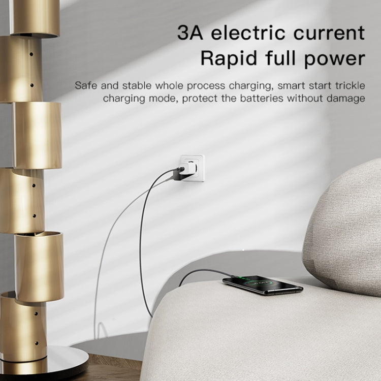 YESIDO CA100 PD 60W USB-C / Type-C to Type-C Fast Charging Data Cable, Length:1.2m(Black)