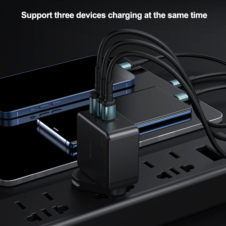 Yesido YC-42 65W 2 Type-C + USB-A GaN Fast Charger(EU Plug)