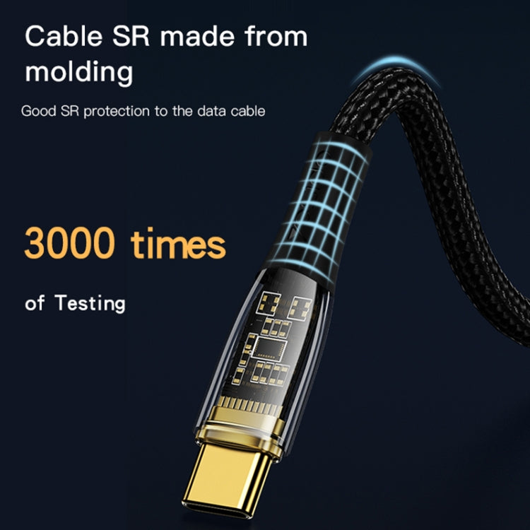 YESIDO CA103 PD 100W USB-C / Type-C to Type-C Fast Charging Data Cable, Length:1.2m(Black)