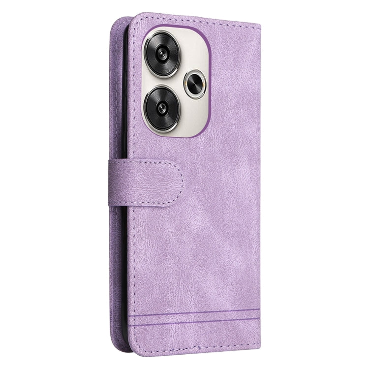 For Xiaomi Poco F6 Skin Feel Life Tree Metal Button Leather Phone Case