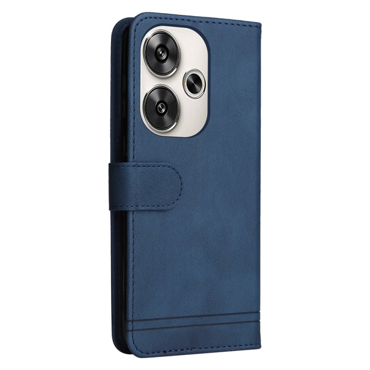 For Xiaomi Poco F6 Skin Feel Life Tree Metal Button Leather Phone Case