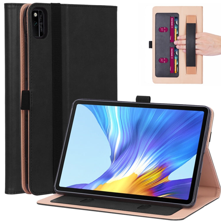 WY-2099 For Huawei Honor V6 10.4 inch 2020 Business Retro Texture Horizontal Flip Leather Case with Holder & Card Slots & Hand Strap