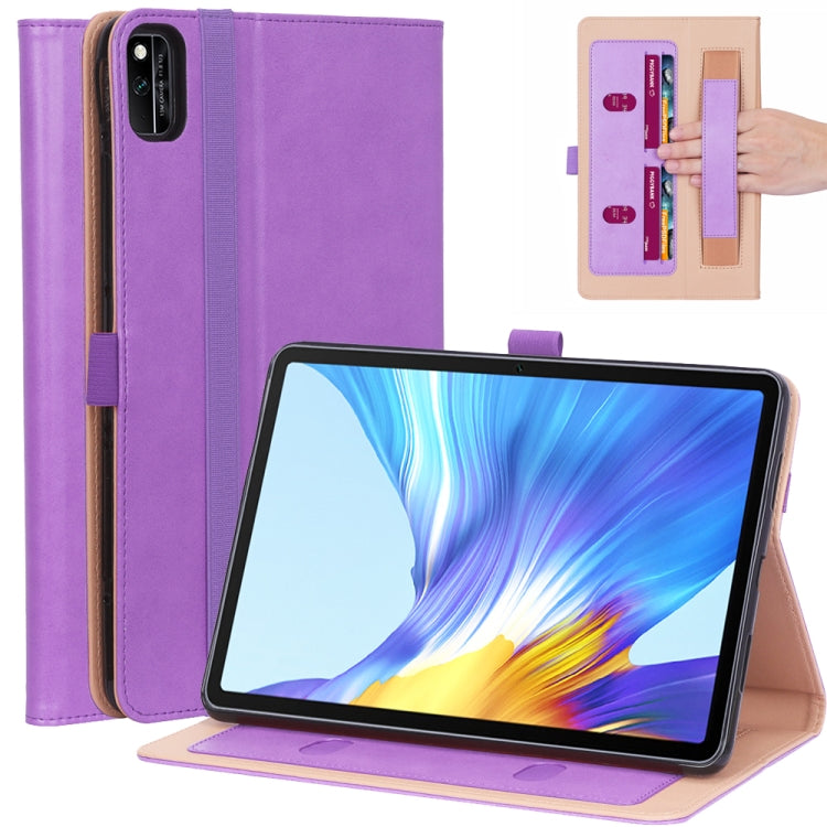 WY-2099 For Huawei Honor V6 10.4 inch 2020 Business Retro Texture Horizontal Flip Leather Case with Holder & Card Slots & Hand Strap
