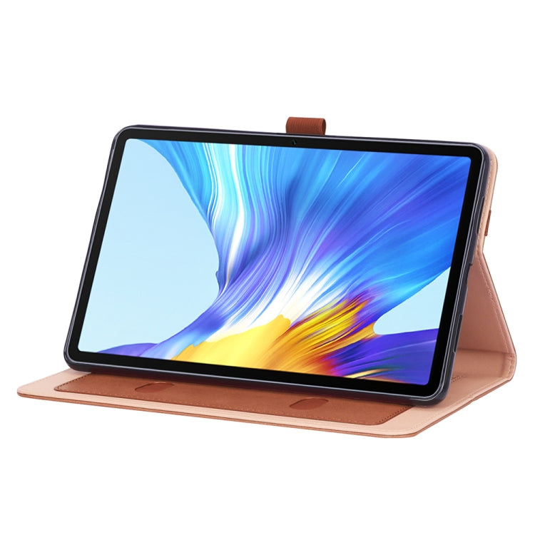 WY-2099 For Huawei Honor V6 10.4 inch 2020 Business Retro Texture Horizontal Flip Leather Case with Holder & Card Slots & Hand Strap
