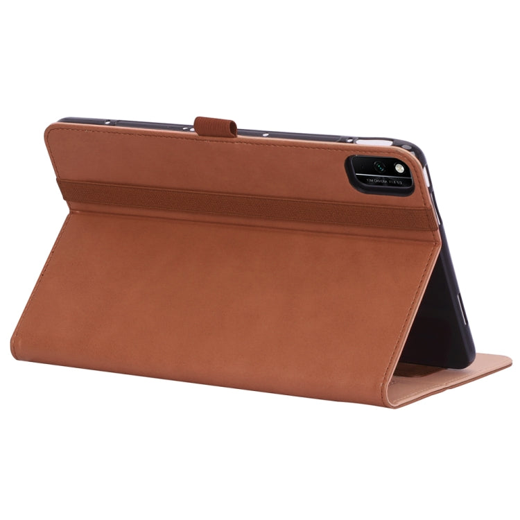 WY-2099 For Huawei Honor V6 10.4 inch 2020 Business Retro Texture Horizontal Flip Leather Case with Holder & Card Slots & Hand Strap