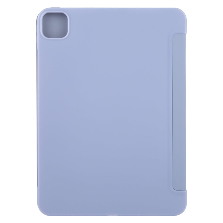 For iPad Pro 11 2025 / 2024 GEBEI 3-folding Holder Shockproof Flip Leather Tablet Case