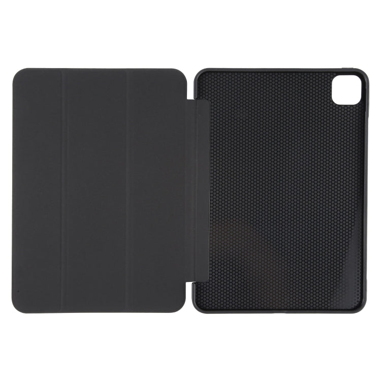 For iPad Pro 11 2025 / 2024 GEBEI 3-folding Holder Shockproof Flip Leather Tablet Case