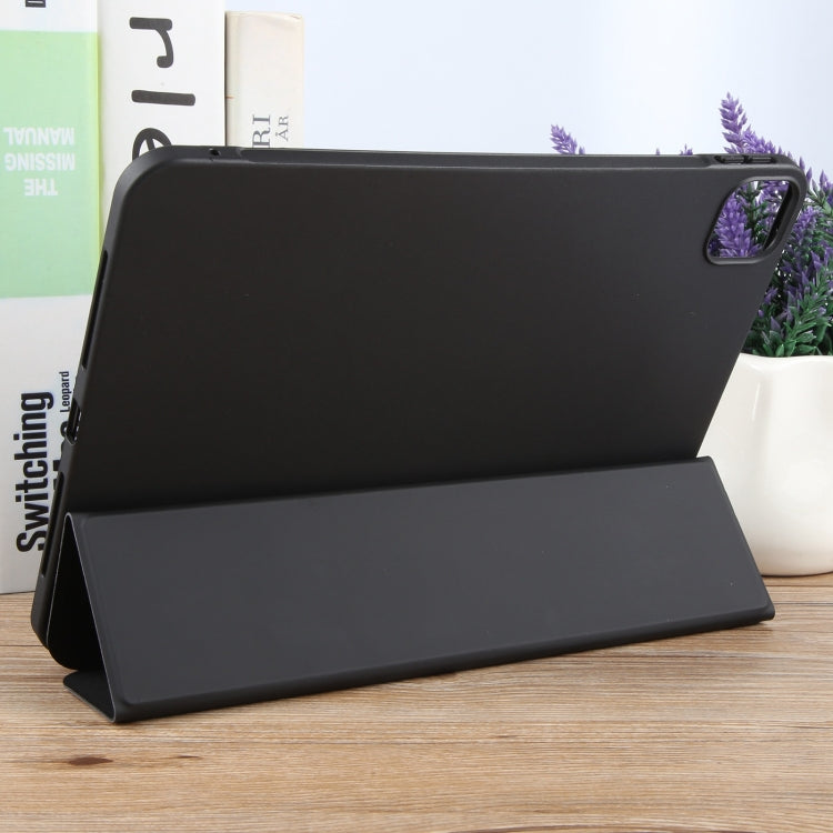 For iPad Pro 11 2025 / 2024 GEBEI 3-folding Holder Shockproof Flip Leather Tablet Case