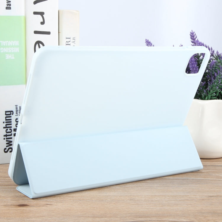 For iPad Pro 11 2025 / 2024 GEBEI 3-folding Holder Shockproof Flip Leather Tablet Case