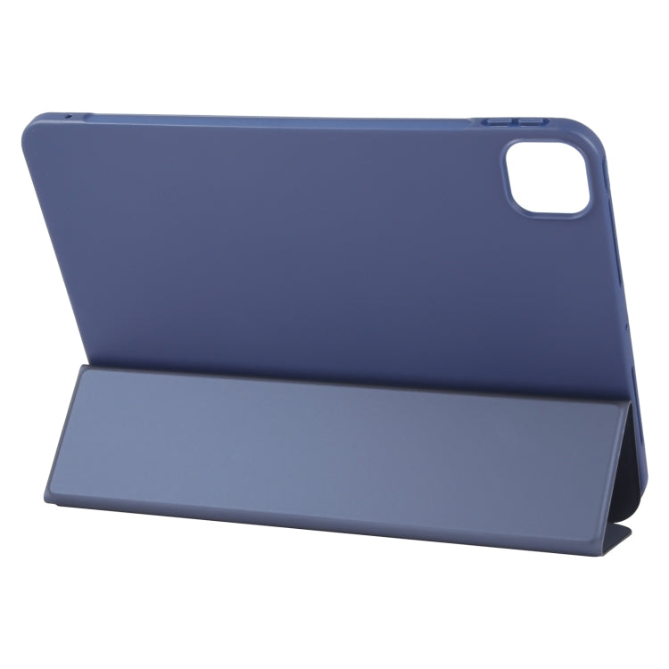For iPad Pro 11 2025 / 2024 GEBEI 3-folding Holder Shockproof Flip Leather Tablet Case