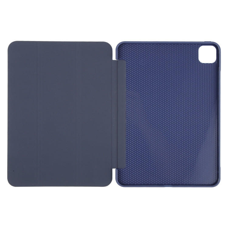 For iPad Pro 11 2025 / 2024 GEBEI 3-folding Holder Shockproof Flip Leather Tablet Case