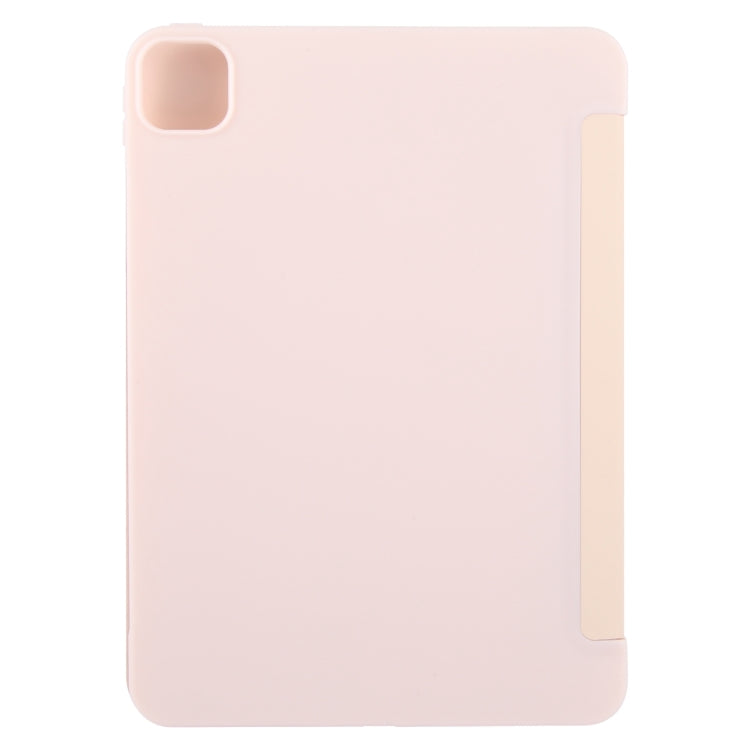 For iPad Pro 11 2025 / 2024 GEBEI 3-folding Holder Shockproof Flip Leather Tablet Case
