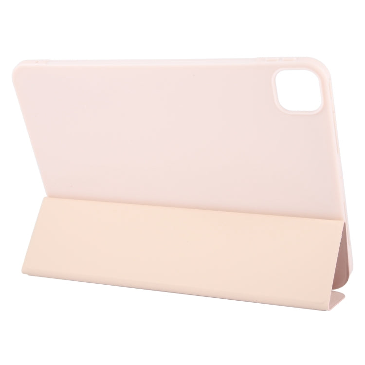 For iPad Pro 11 2025 / 2024 GEBEI 3-folding Holder Shockproof Flip Leather Tablet Case