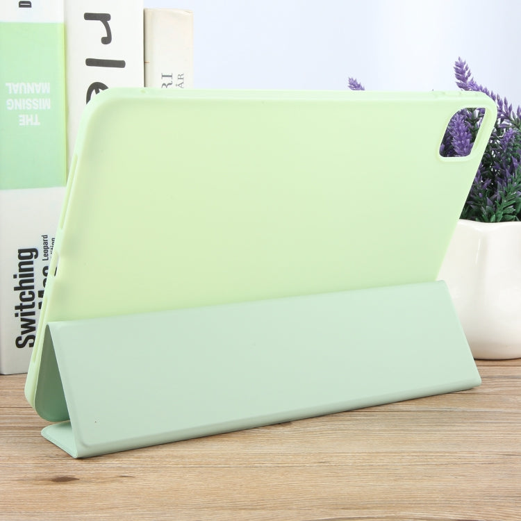 For iPad Pro 11 2025 / 2024 GEBEI 3-folding Holder Shockproof Flip Leather Tablet Case