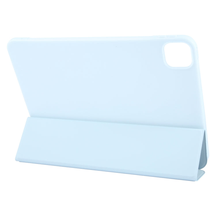 For iPad Pro 13 2025 / 2024 GEBEI 3-folding Holder Shockproof Flip Leather Tablet Case