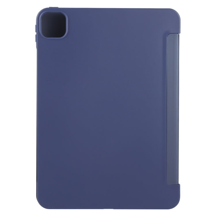 For iPad Pro 13 2025 / 2024 GEBEI 3-folding Holder Shockproof Flip Leather Tablet Case