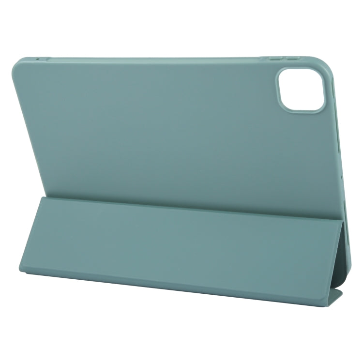 For iPad Pro 13 2025 / 2024 GEBEI 3-folding Holder Shockproof Flip Leather Tablet Case