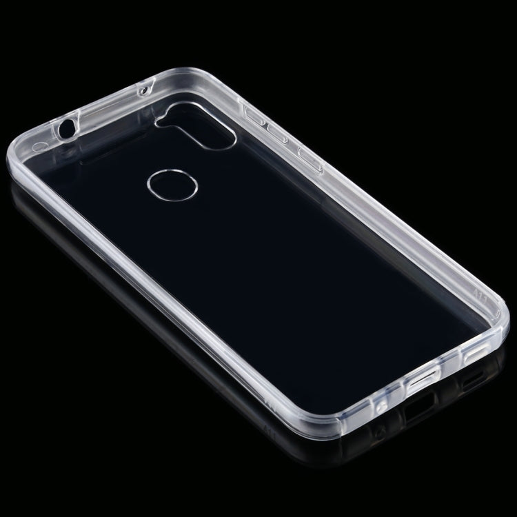 For Samsung Galaxy A11 PC+TPU Ultra-Thin Double-Sided All-Inclusive Transparent Mobile Phone Case