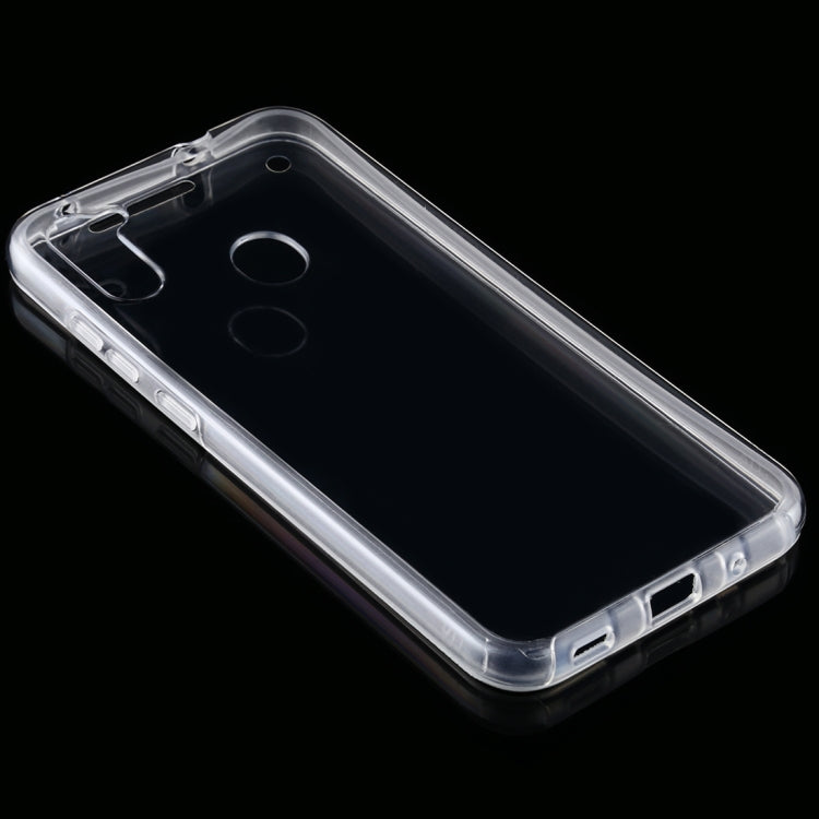 For Samsung Galaxy A11 PC+TPU Ultra-Thin Double-Sided All-Inclusive Transparent Mobile Phone Case