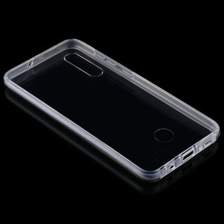 For Samsung Galaxy A70 PC+TPU Ultra-Thin Double-Sided All-Inclusive Transparent Mobile Phone Case